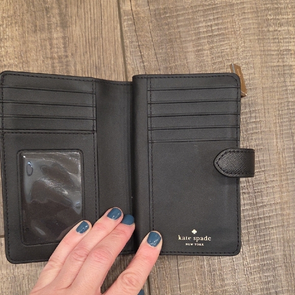 Kate Spade Black Leather Wallet - Picture 2 of 4